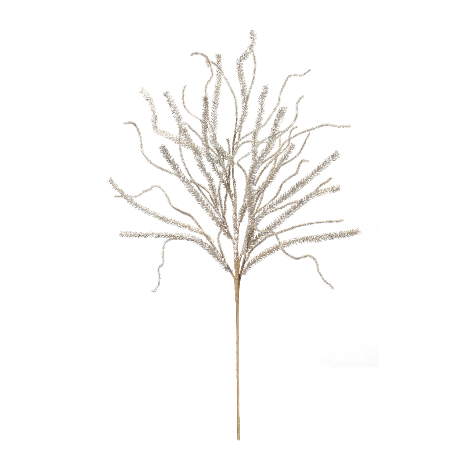 Glittered Pine Tinsel Branch (Set of 2)