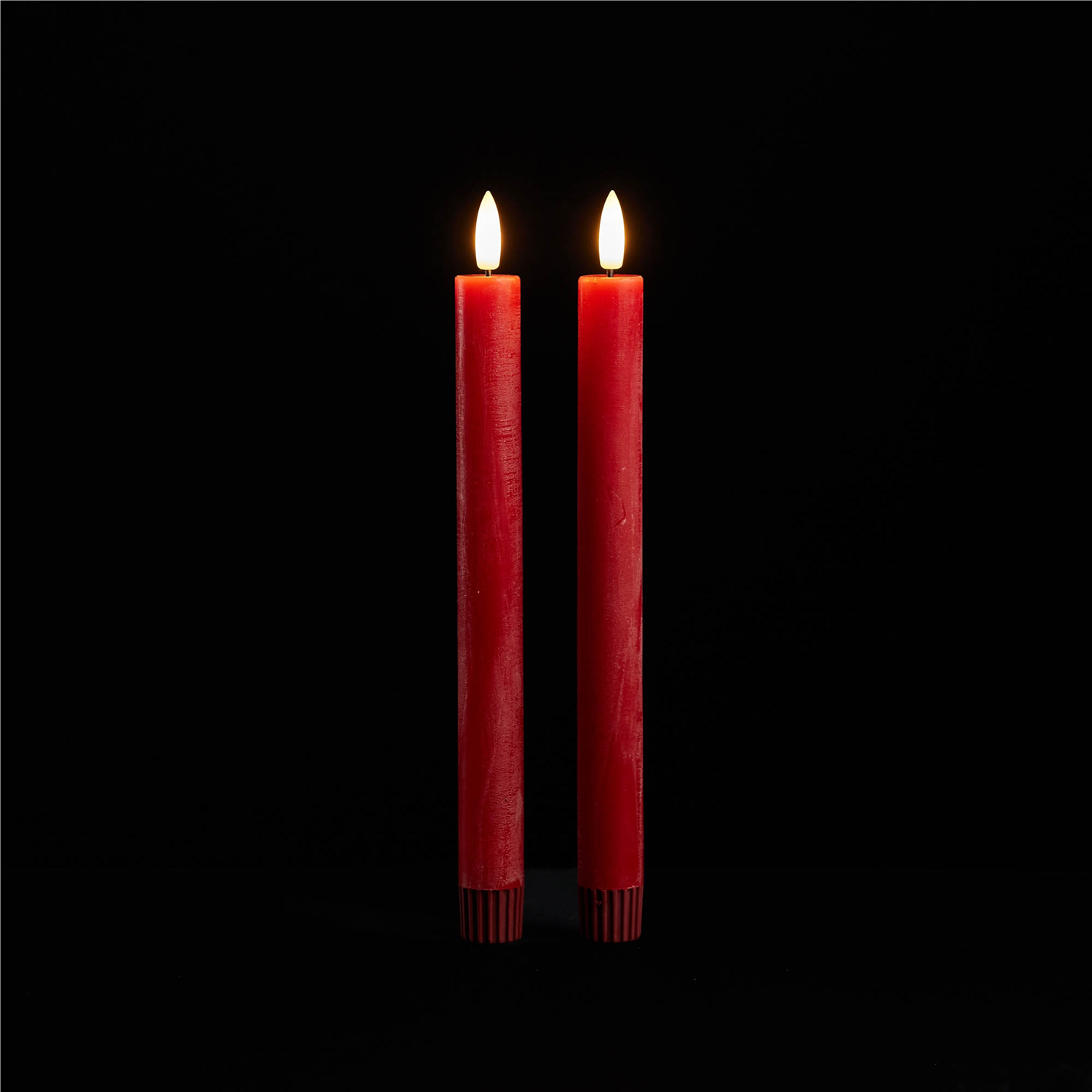FIA Wick Red Taper Candle (Set of 2)