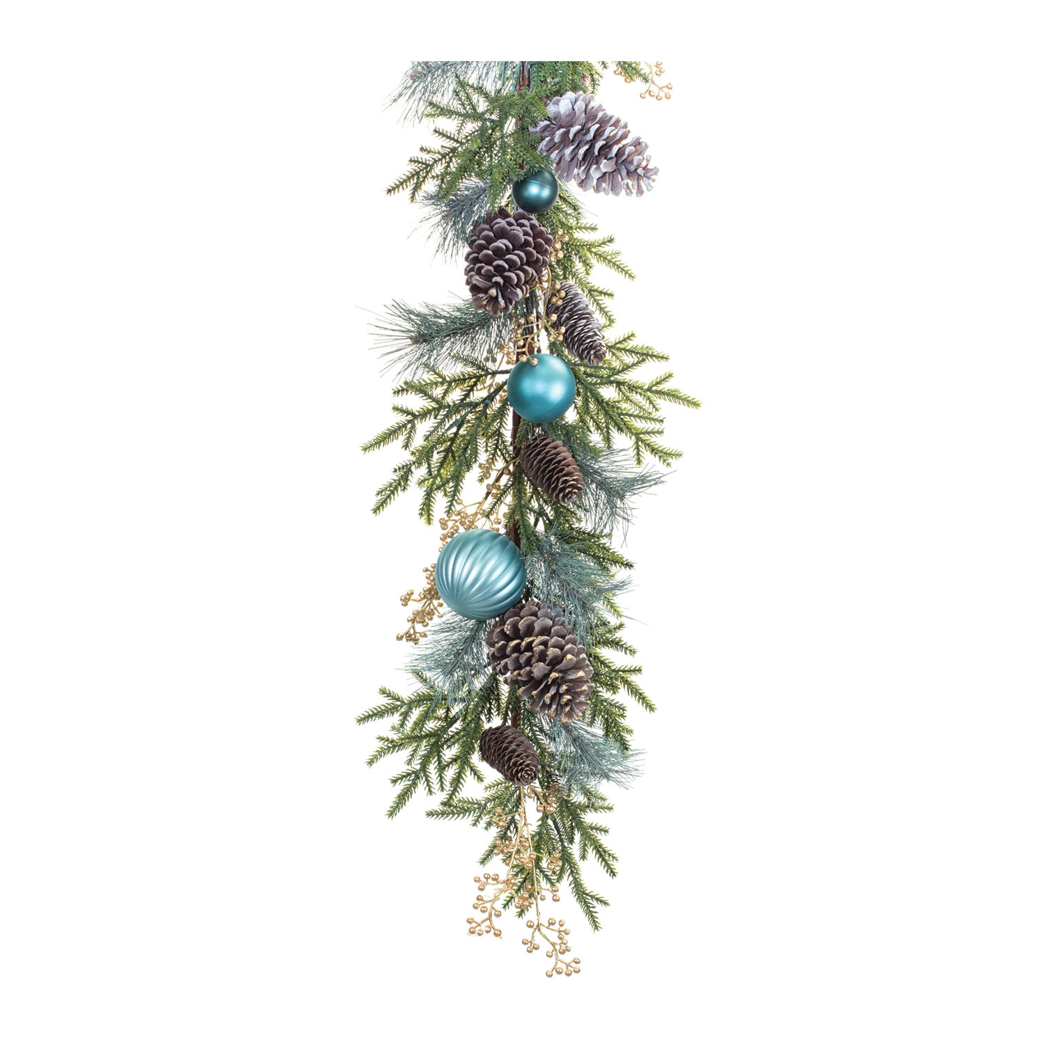 Decorated Holiday Pine Garland 6&