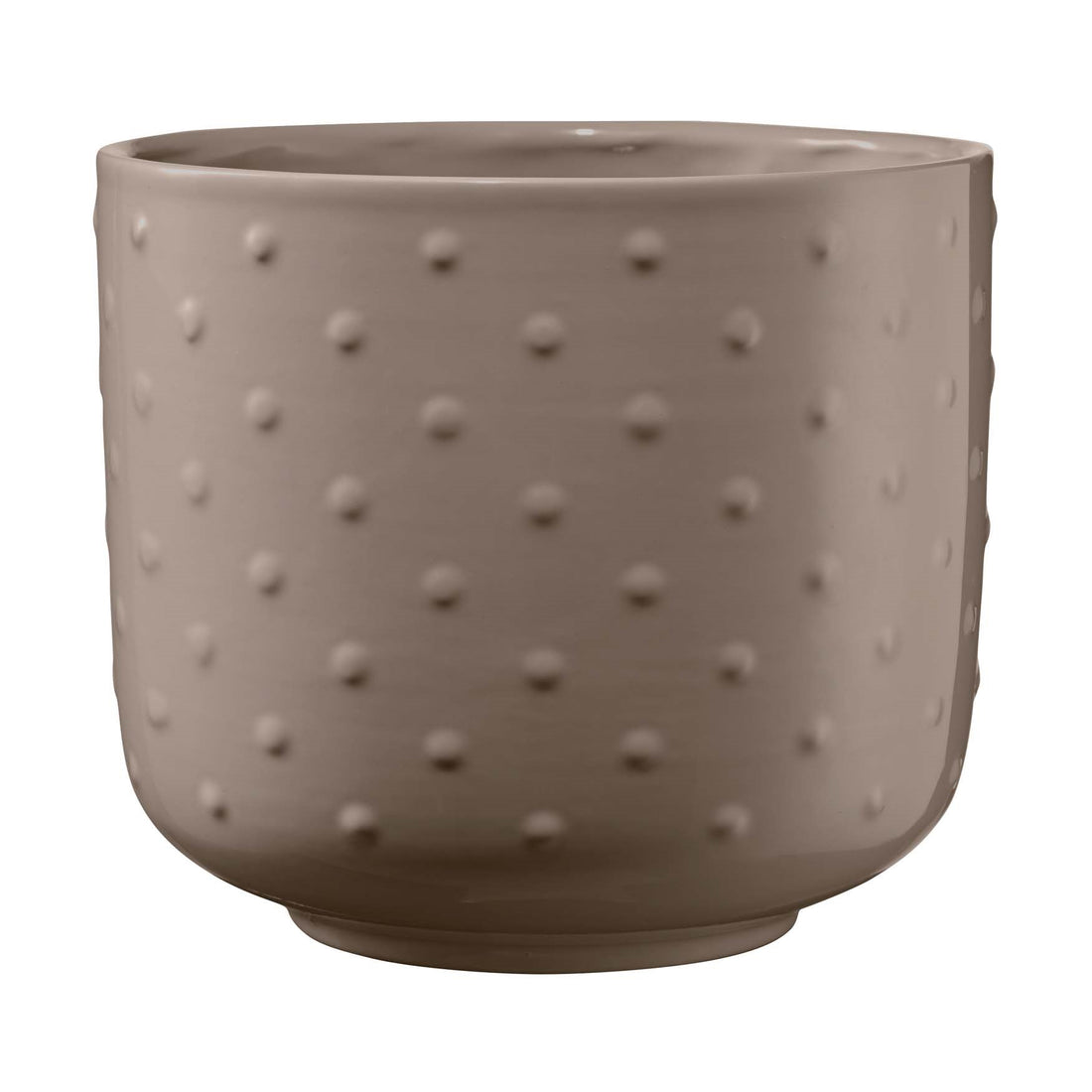 5.1" Gray Beige Ceramic Baku Pearl Pot