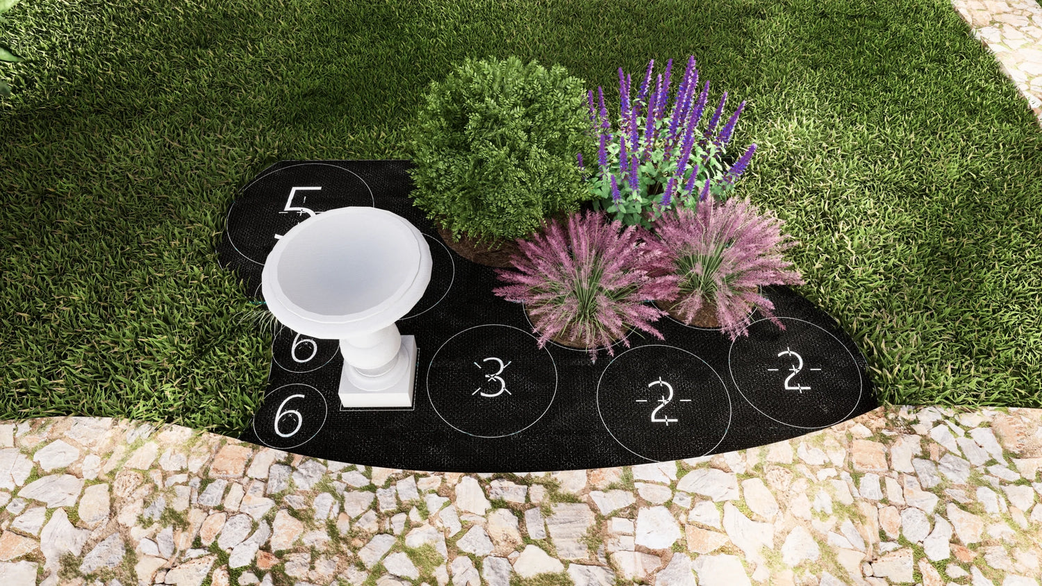 Bird Bath Garden Design 5&
