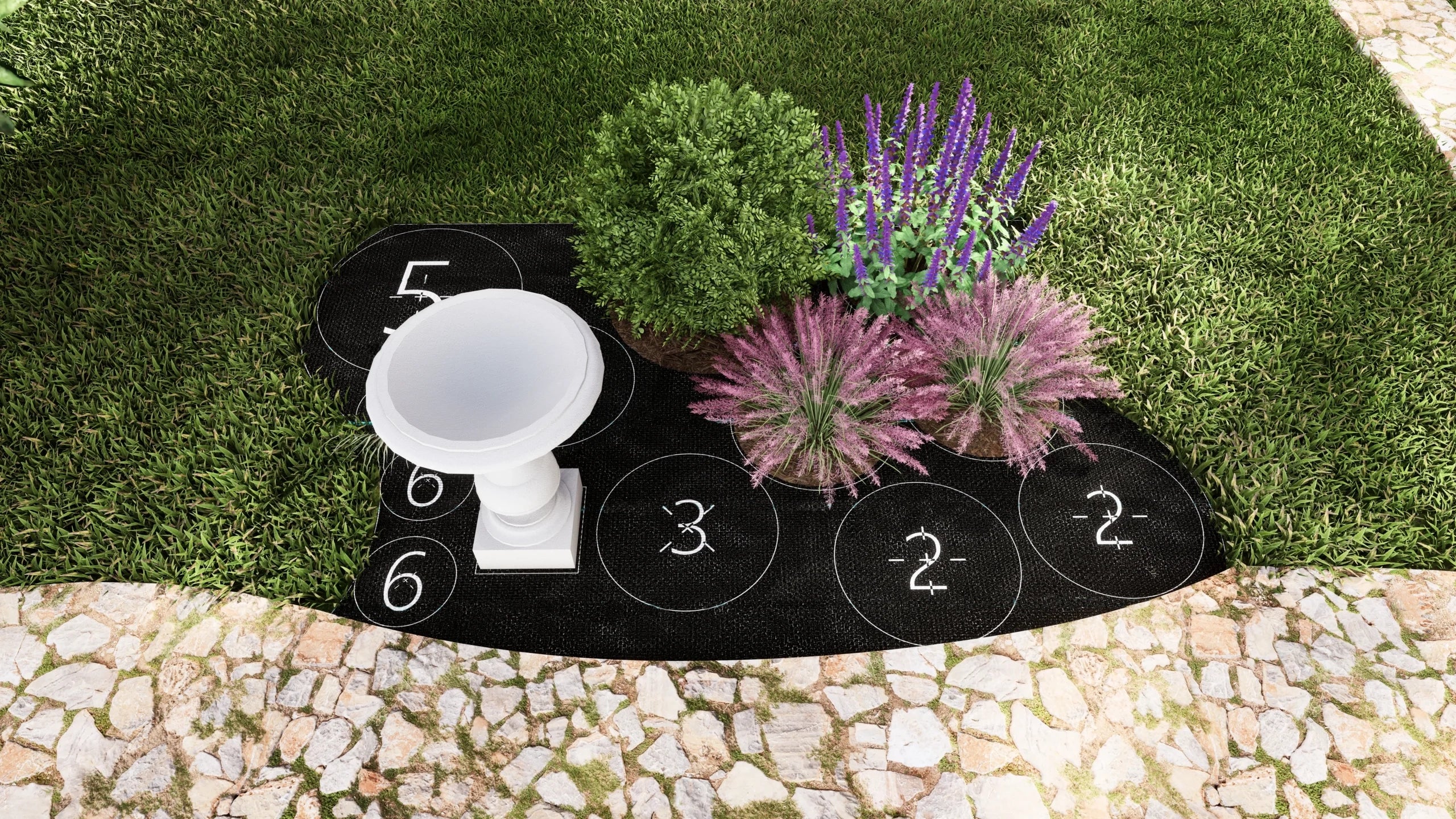 Bird Bath Garden Design 5&