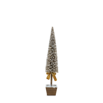 Potted Bottle Brush Pine Tree (Set of 3)