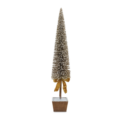 Potted Bottle Brush Pine Tree (Set of 3)