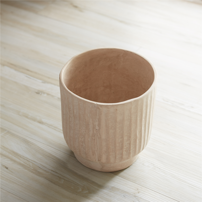Container 7.5"D x 7.5"H Recycled Paper/Chalk Powder