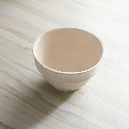 Bowl 10"D x 6"H Recycled Paper/Chalk Powder