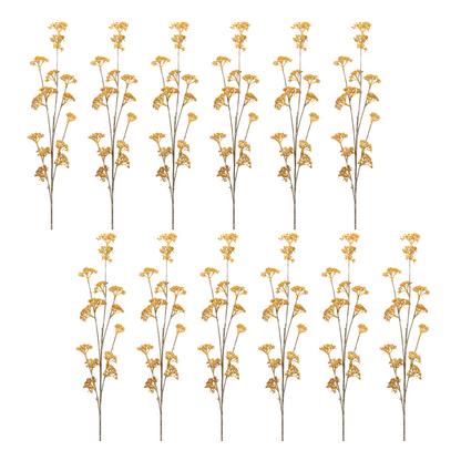 Golden Patrina Spray (Set of 12) 33”H Plastic