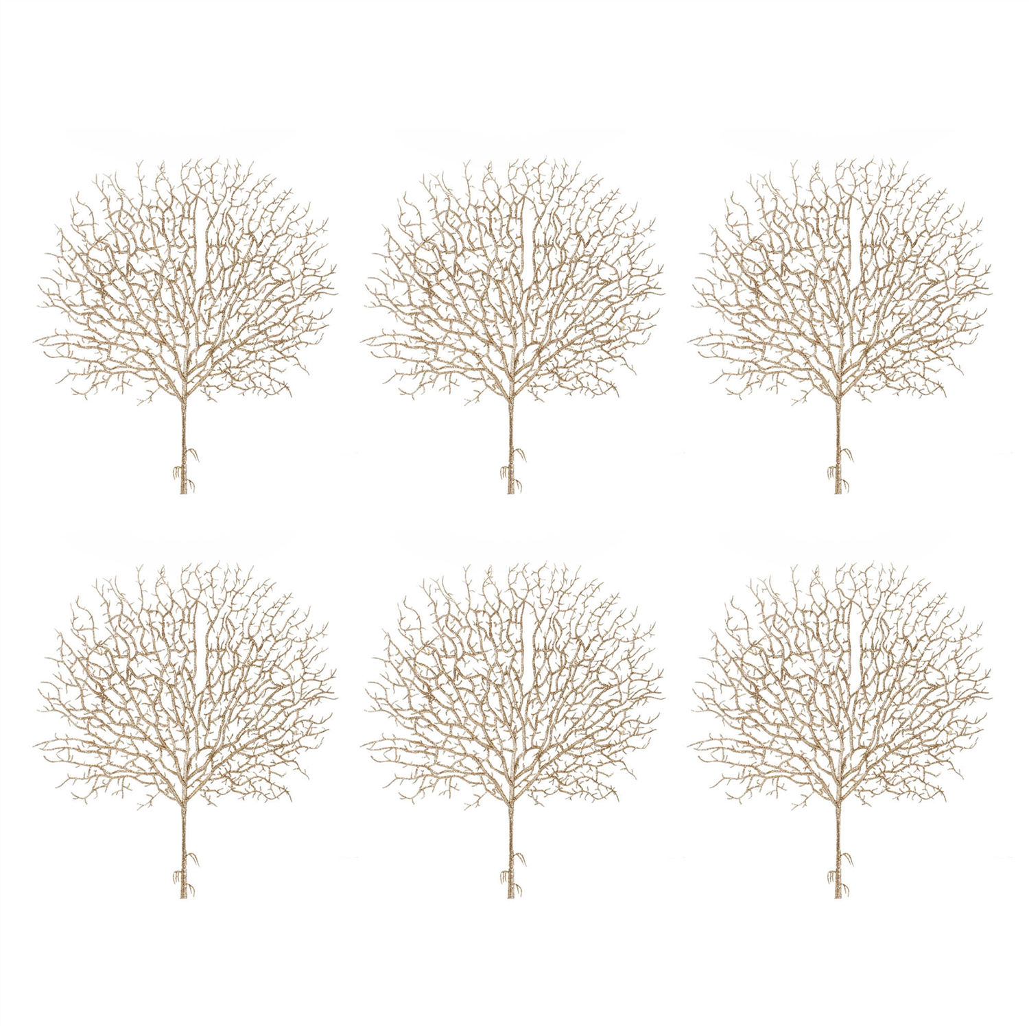 Glittered Twig Spray (Set of 6)