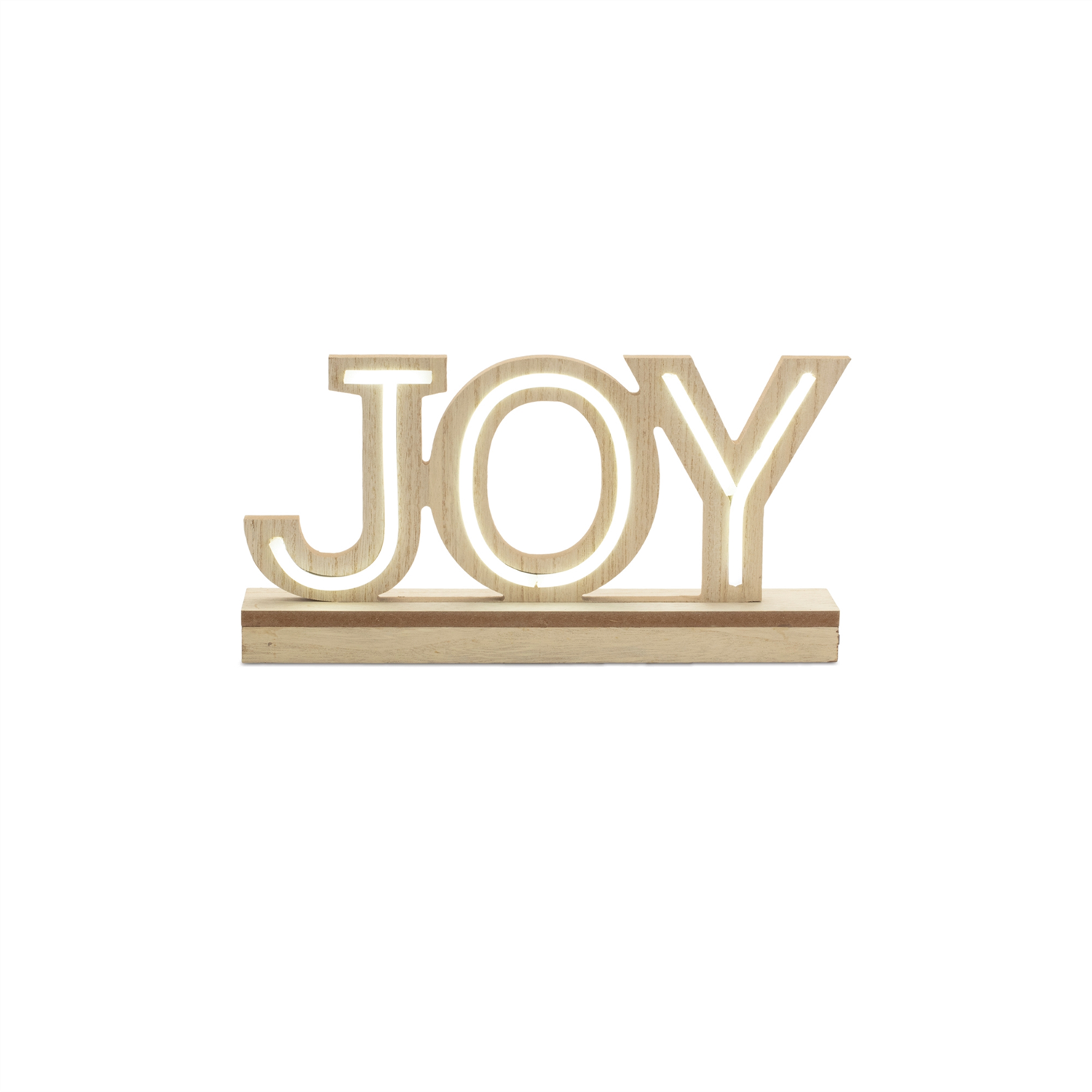 LED Joy and Merry Tabletop Sign (Set of 2)