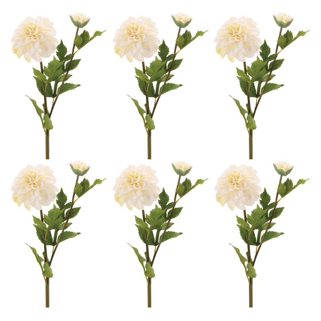 Dahlia Stem (Set of 6) 27”H Fabric