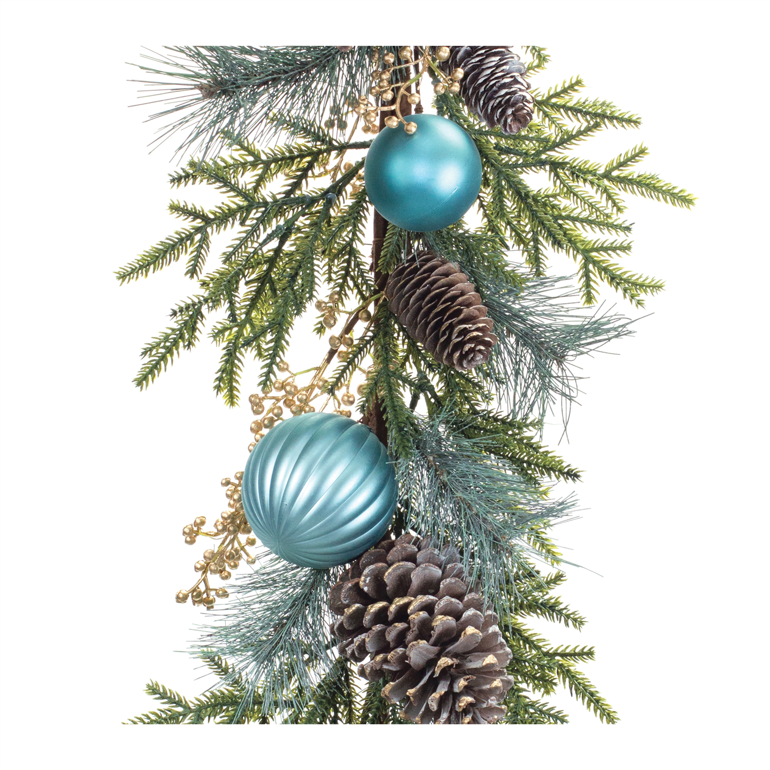 Decorated Holiday Pine Garland 6&