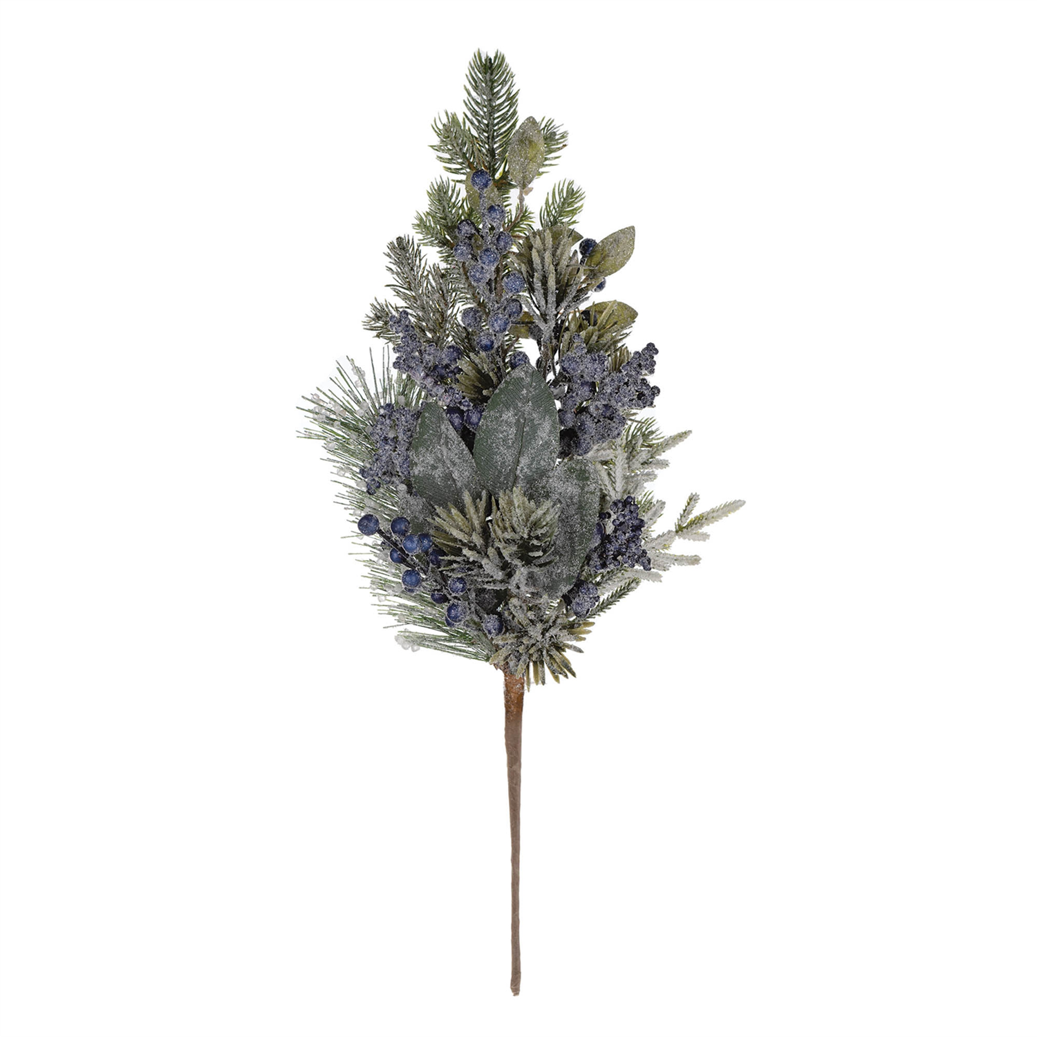 Frosted Blueberry Pine Spray (Set of 2)