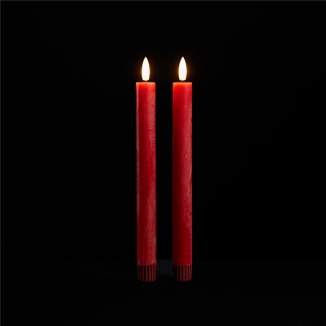 FIA Wick Red Taper Candle (Set of 2)
