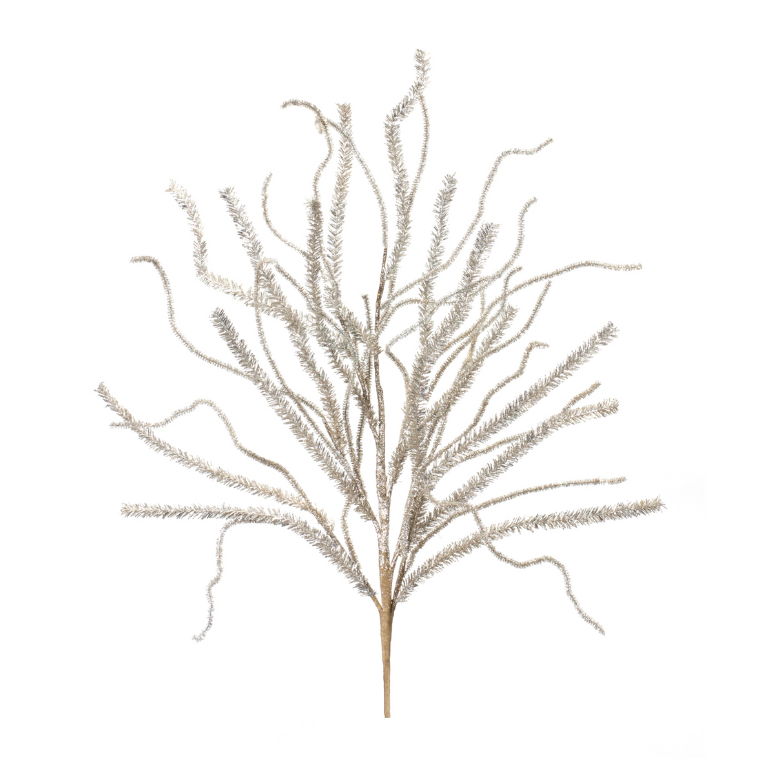 Glittered Pine Tinsel Branch (Set of 2)