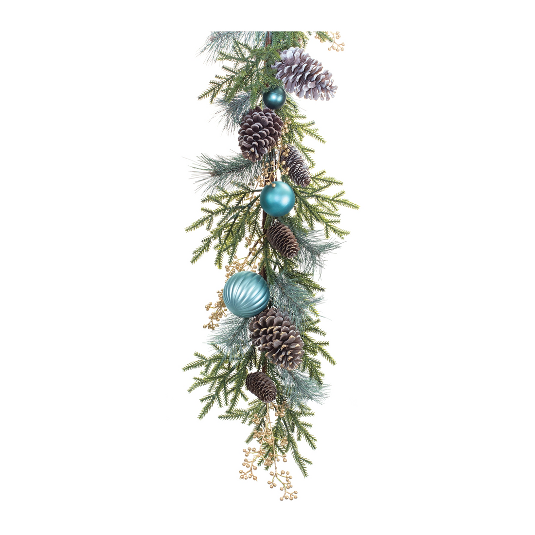 Decorated Holiday Pine Garland 6&
