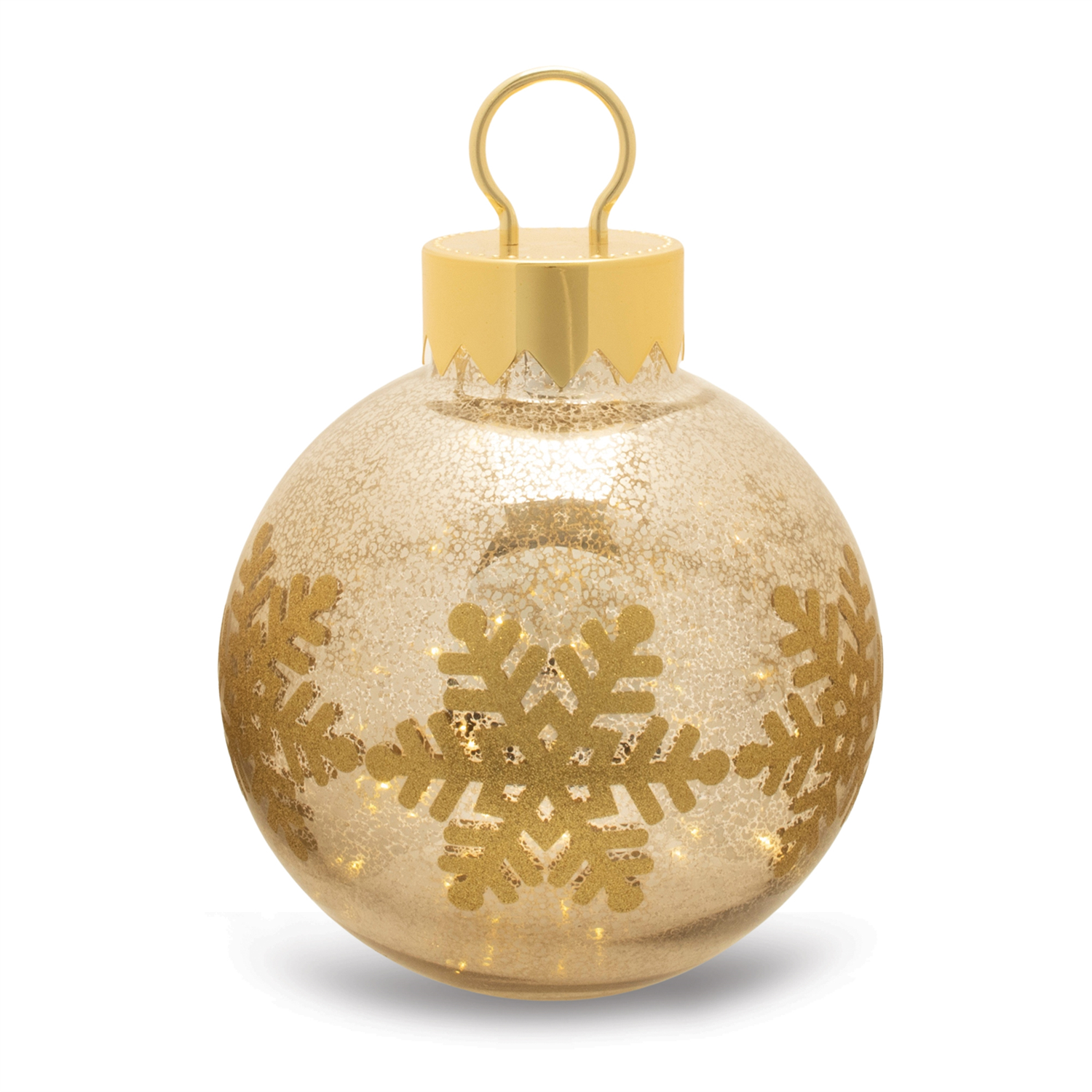 LED Mercury Glass Ornament 13"H