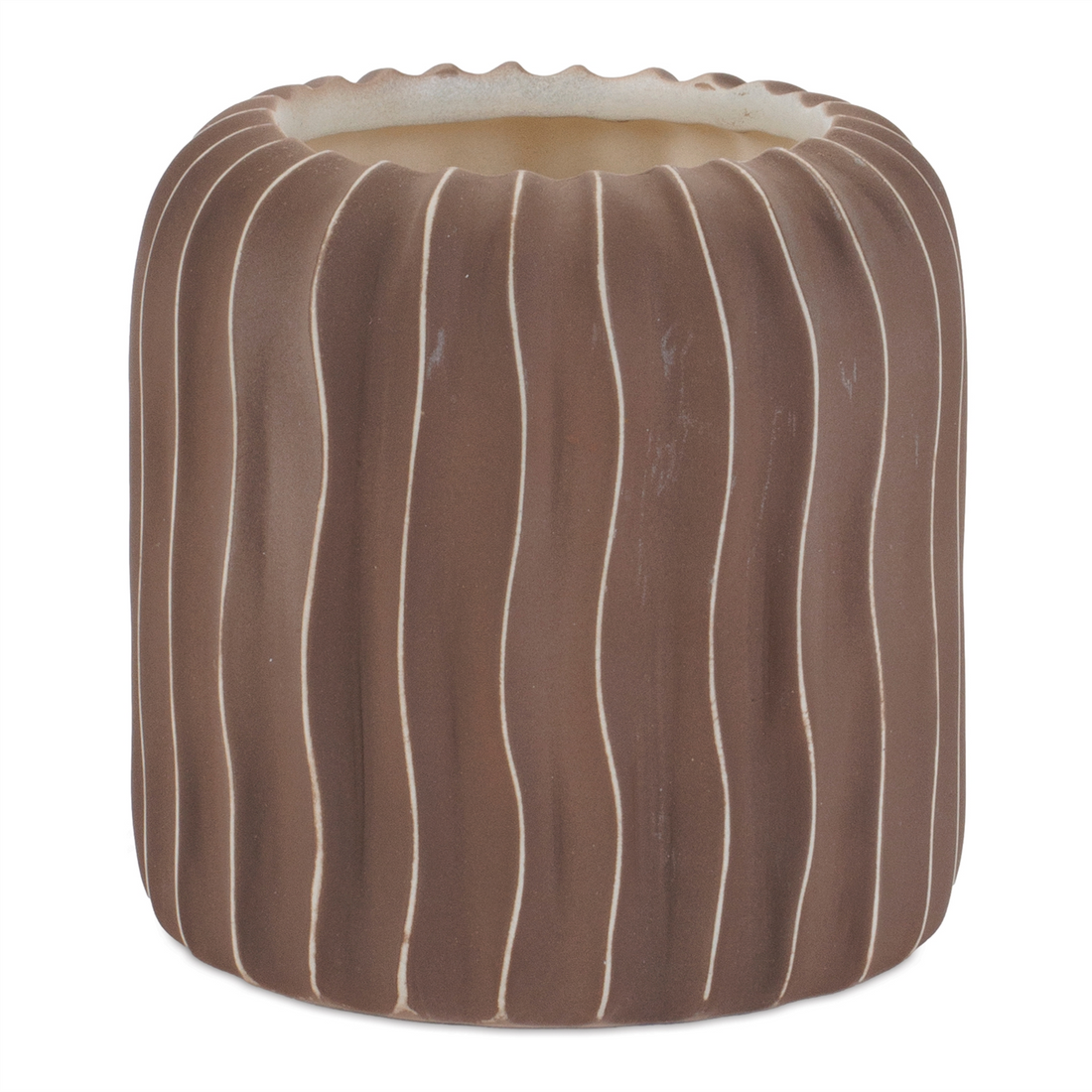 Container (Set of 2) 4.75"D x 5"H Ceramic