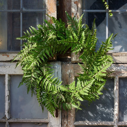 Fern Wreath 24"D Plastic