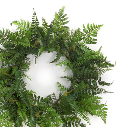 Fern Wreath 24"D Plastic