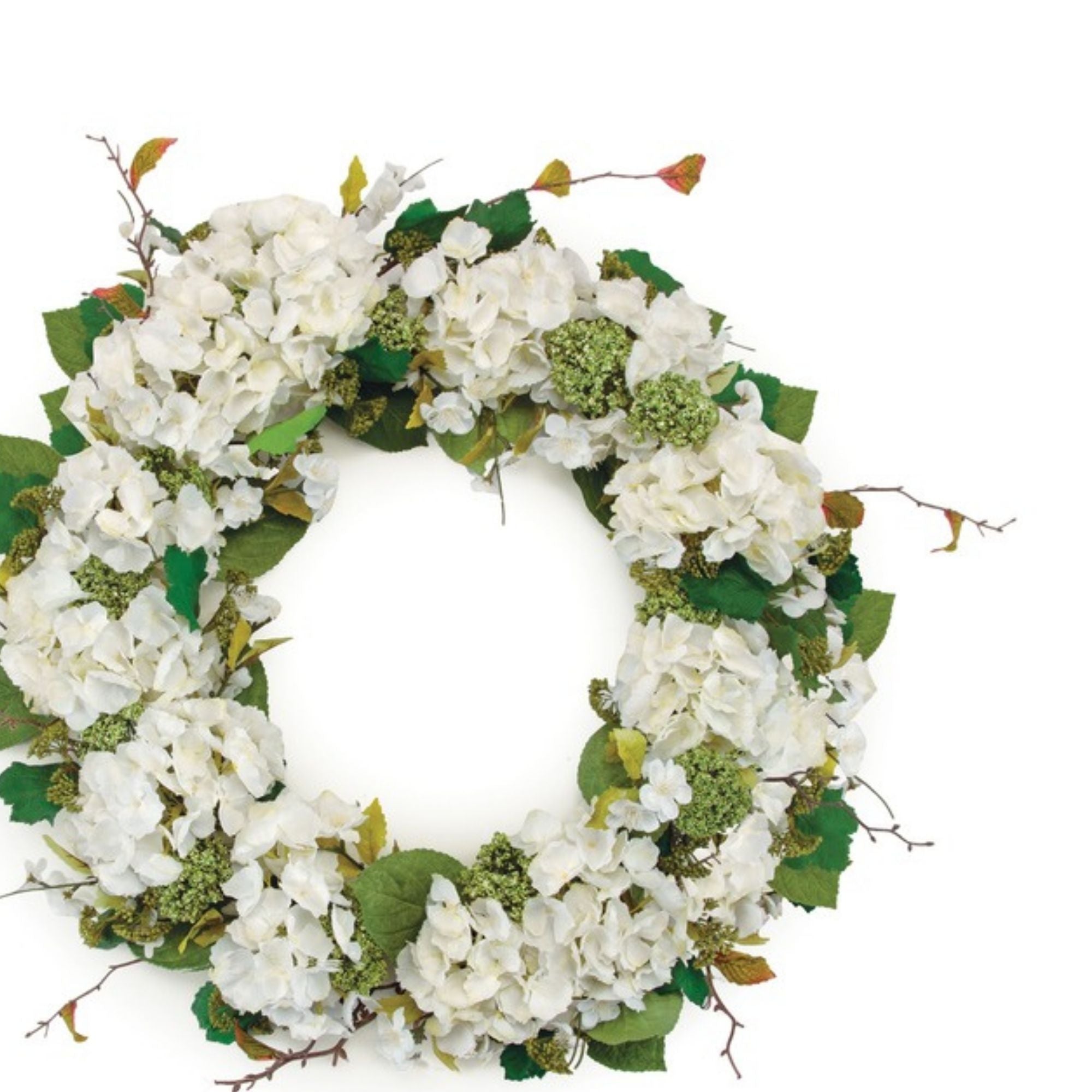 Hydrangea Wreath 32”D Fabric