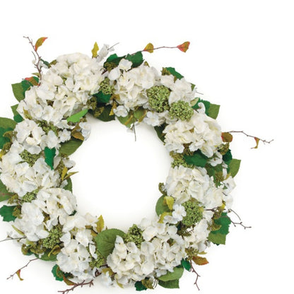 Hydrangea Wreath 32”D Fabric